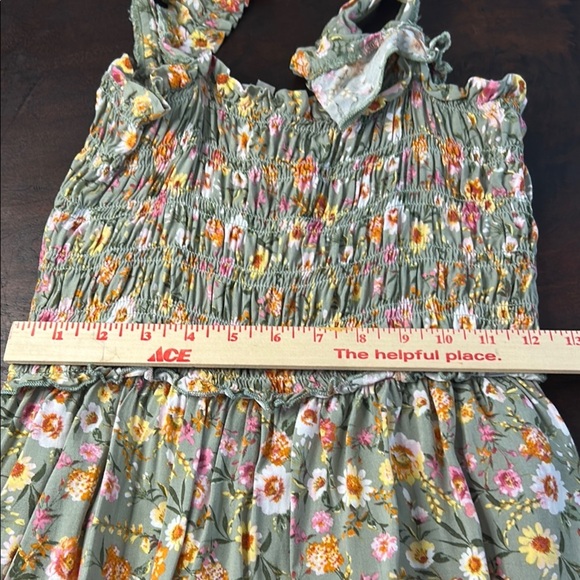 Chenault Floral Maxi Dress with Ruffle Straps Sz M - Picture 8 of 11
